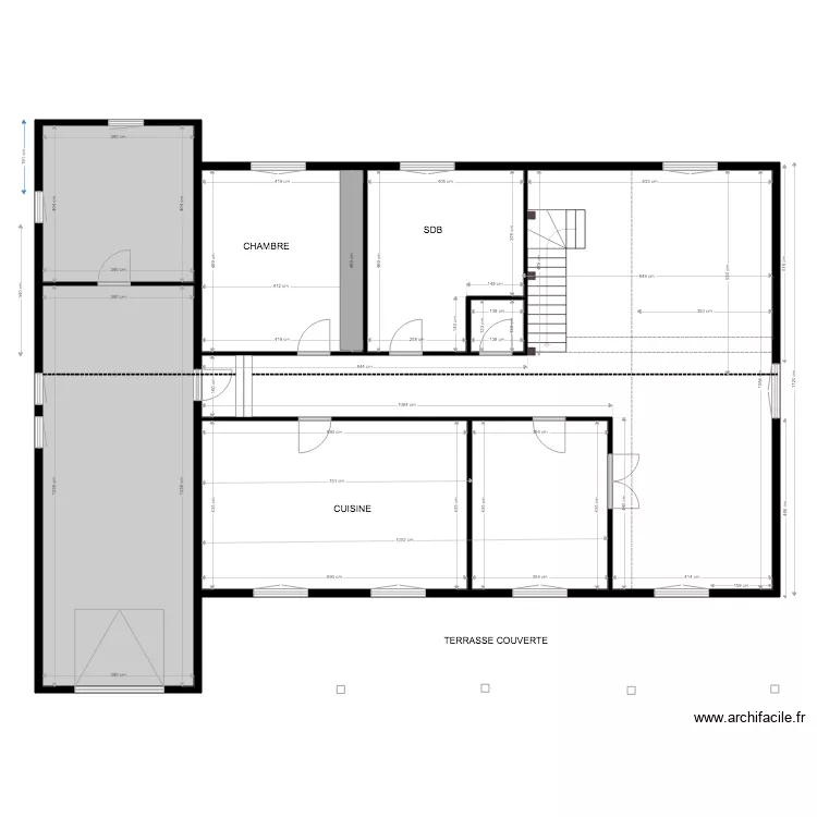 RDC EXISTANT NIGON . Plan de 