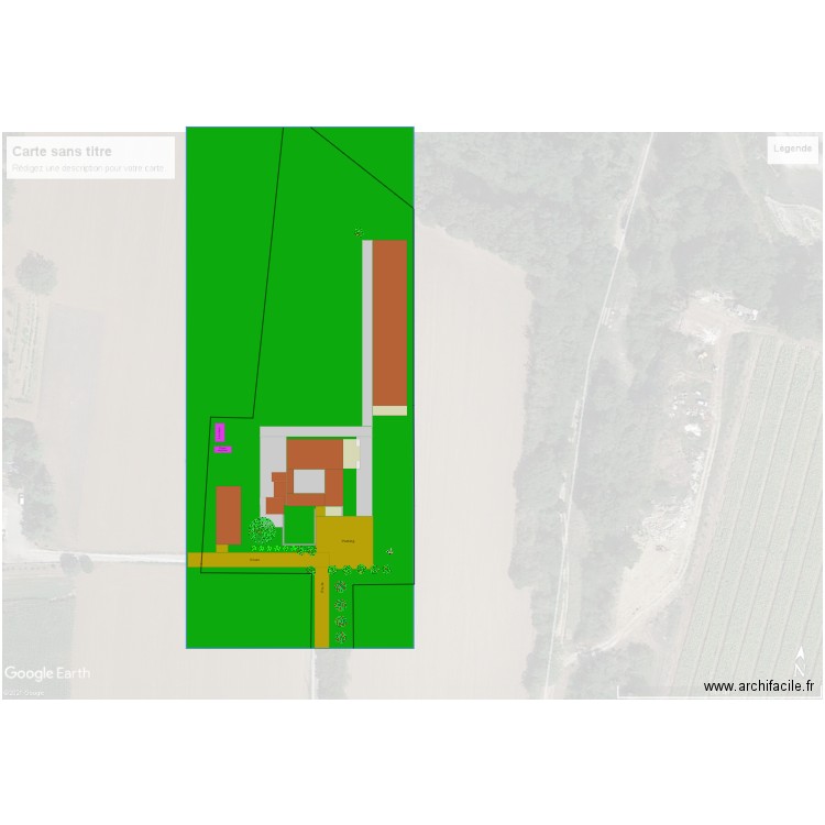 La  plaine Plan général terrain nivellement v1. Plan de 0 pièce et 0 m2