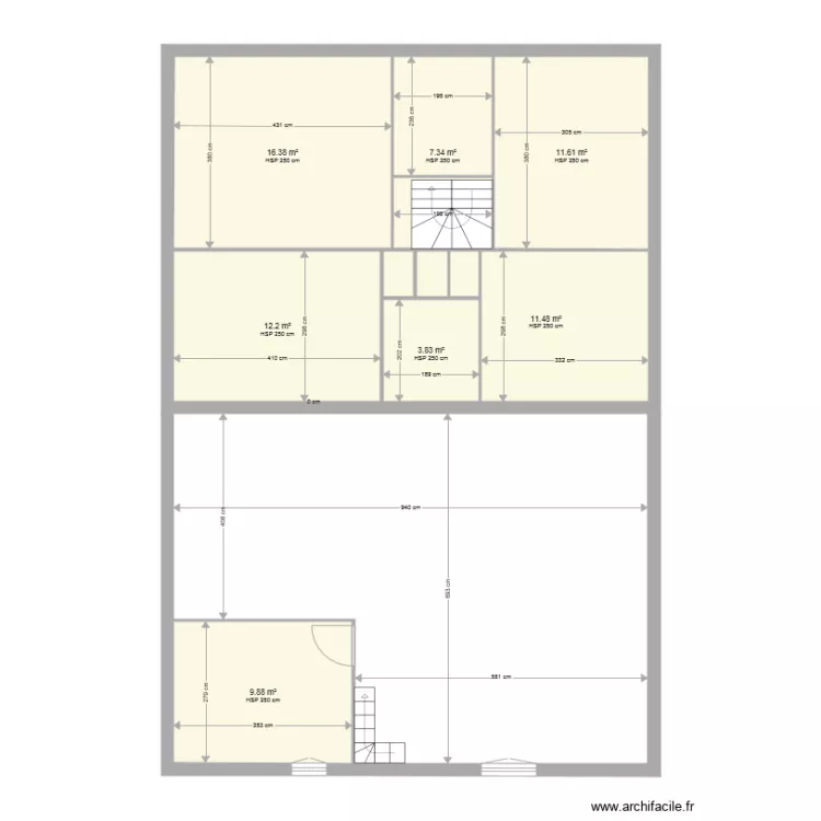 villa lea blanc 1. Plan de 