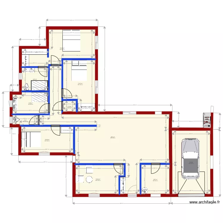 Maison basque 64. Plan de 