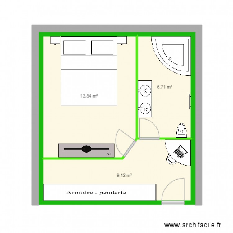 uite pàrentàle. Plan de 0 pièce et 0 m2