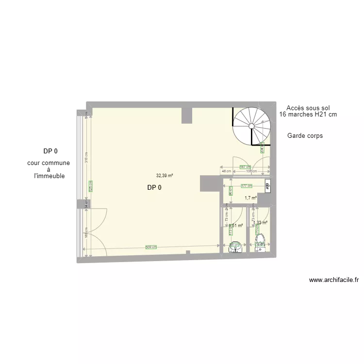SCI CITO AVANT TRAVAUX. Plan de 