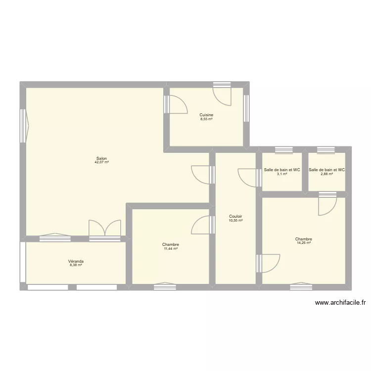 ya jean luc. Plan de 8 Pièces et 101 m² ya jean luc. Plan de 8 Pièces et 101 m²