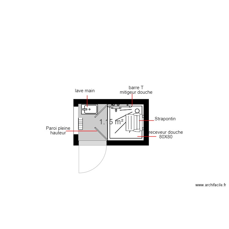 molle. Plan de 0 pièce et 0 m2