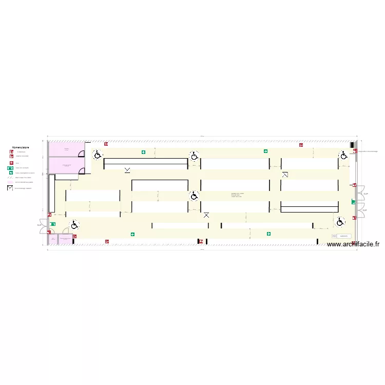 Stock Priv&eacute; Cormontreuil  apres travaux. Plan de 