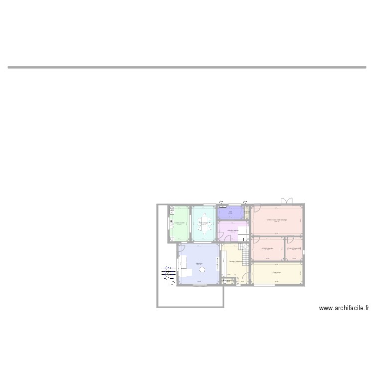 RDC Version 2. Plan de 12 pièces et 149 m2