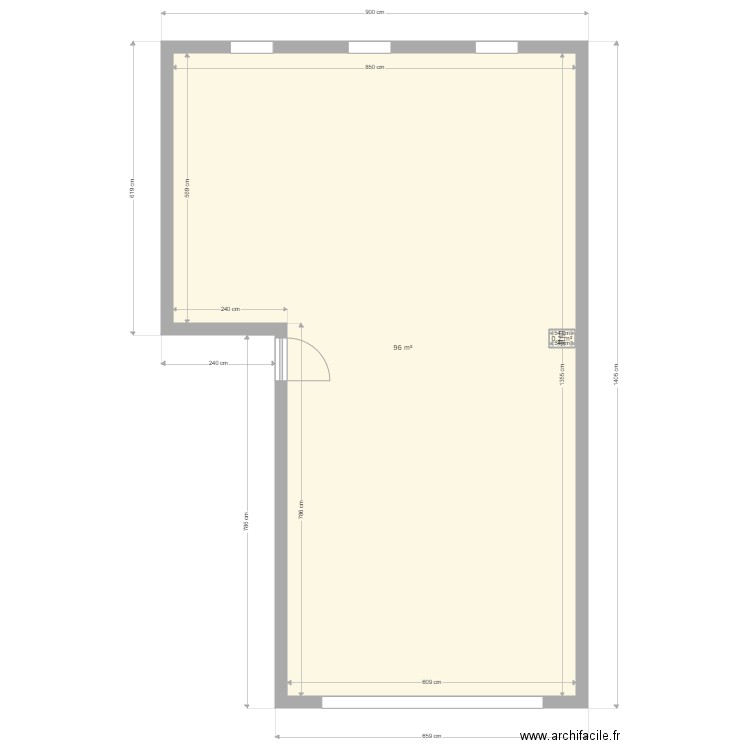 TPNA Niort RDC hors cloisons 1. Plan de 0 pièce et 0 m2