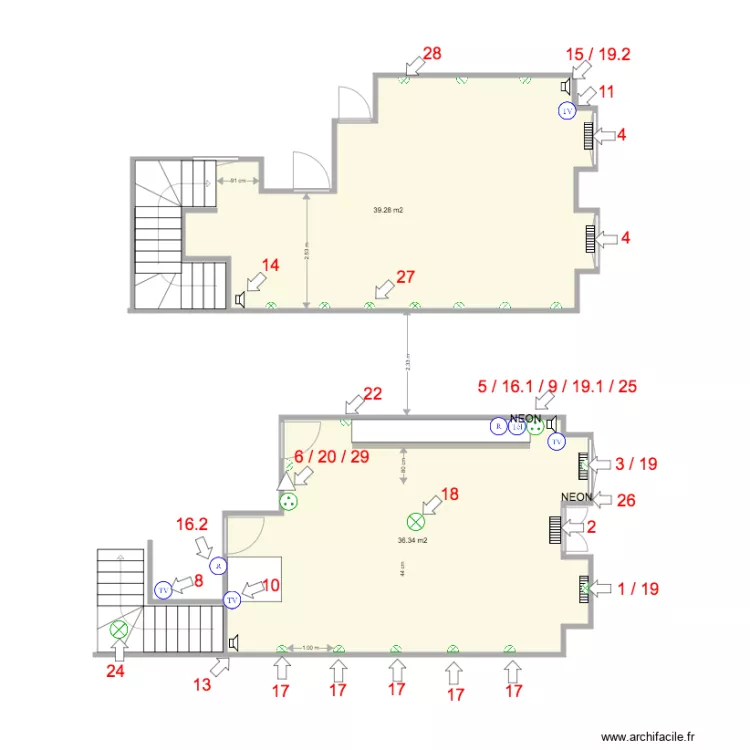Creperie de la seine attentes. Plan de 