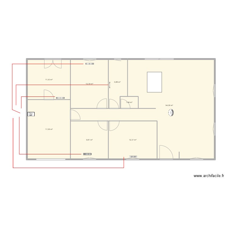 la villatte Rad. Plan de 0 pièce et 0 m2