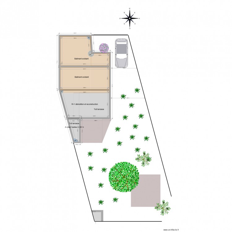 Plan de masse 2. Plan de 0 pièce et 0 m2