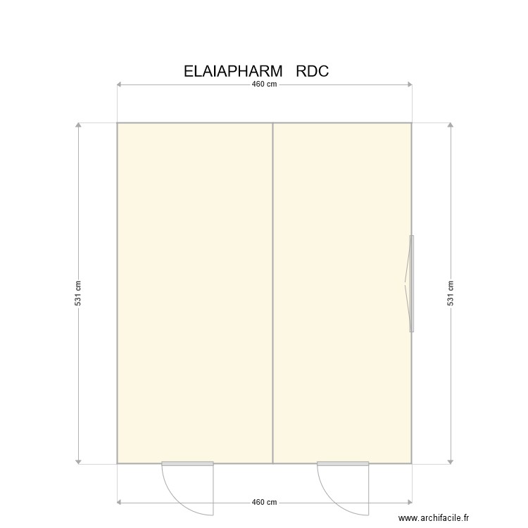 ALAIAPHARM RDC. Plan de 0 pièce et 0 m2