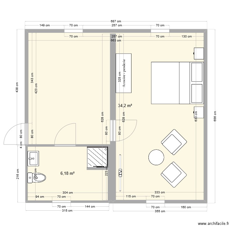 maison louis etage. Plan de 0 pièce et 0 m2
