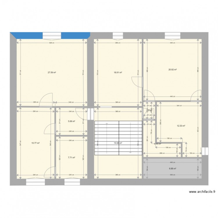 HAGUET Existant. Plan de 0 pièce et 0 m2