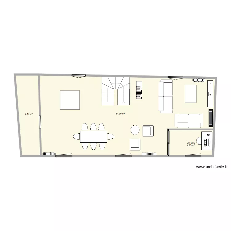 etage 1 maison du bourg. Plan de 