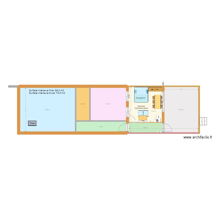 Côtes mesurées C. Plan de 0 pièce et 0 m2