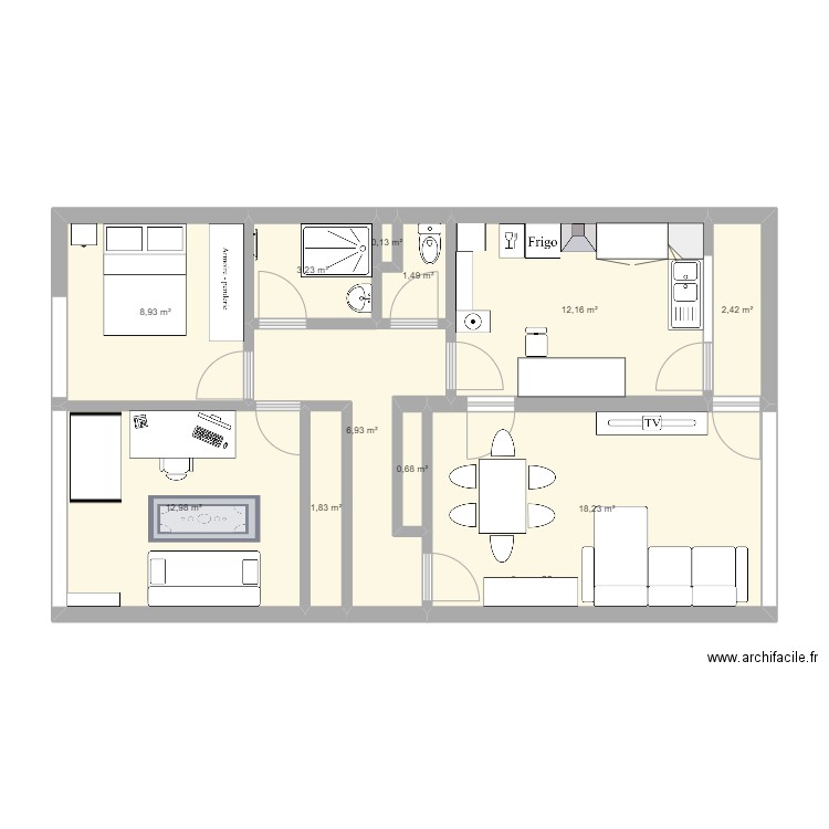 Appart Frenesllerie2. Plan de 0 pièce et 0 m2