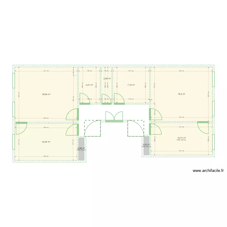 &Eacute;TAT DES LIEUX 1er &Eacute;TAGE 127 BV LONGCHAMP. Plan de 