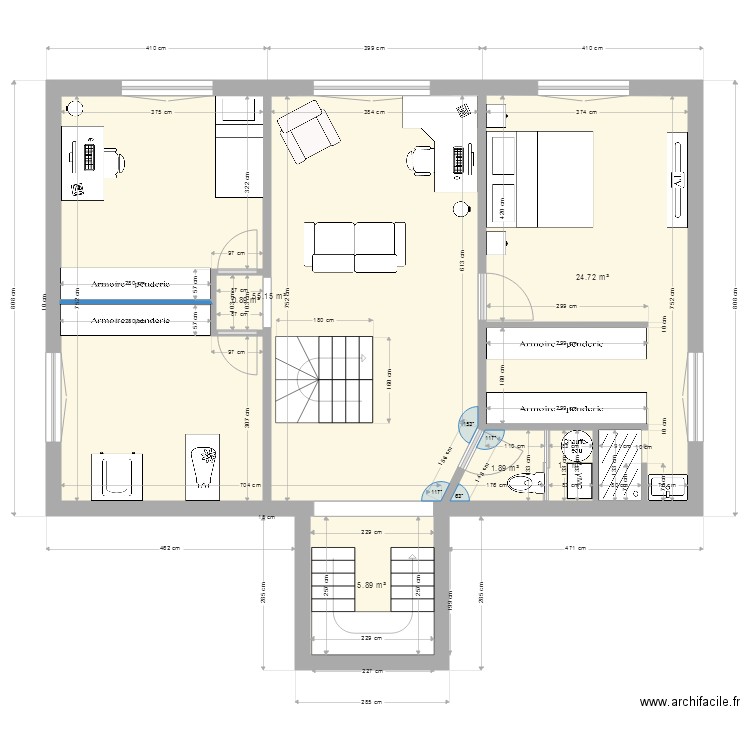 etage beauval 1. Plan de 0 pièce et 0 m2