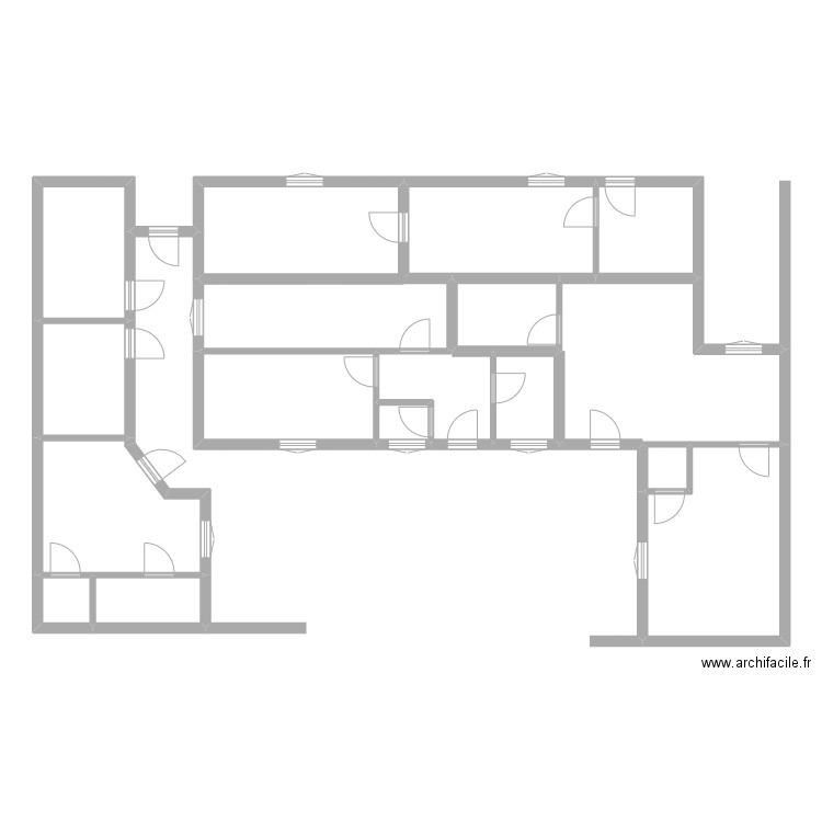 LARDIERE N1. Plan de 16 pièces et 138 m2