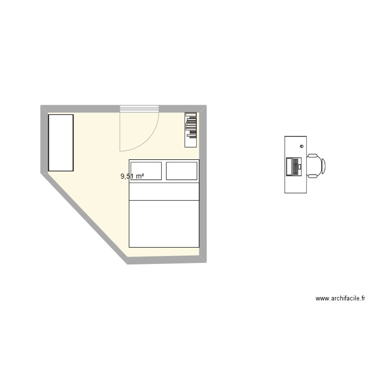 plan chambre 2. Plan de 0 pièce et 0 m2