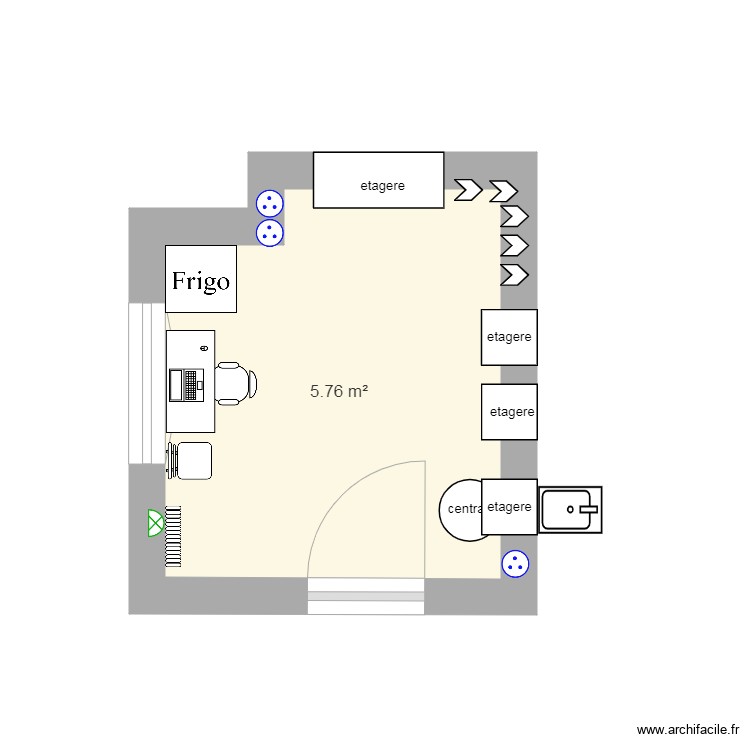 local ND. Plan de 0 pièce et 0 m2