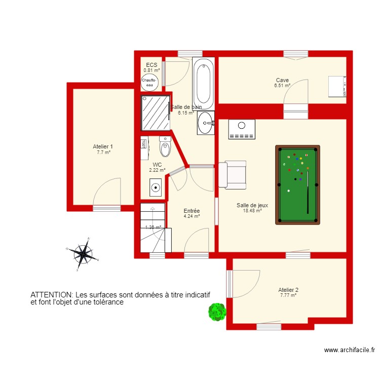 BI2502 RDC. Plan de 0 pièce et 0 m2