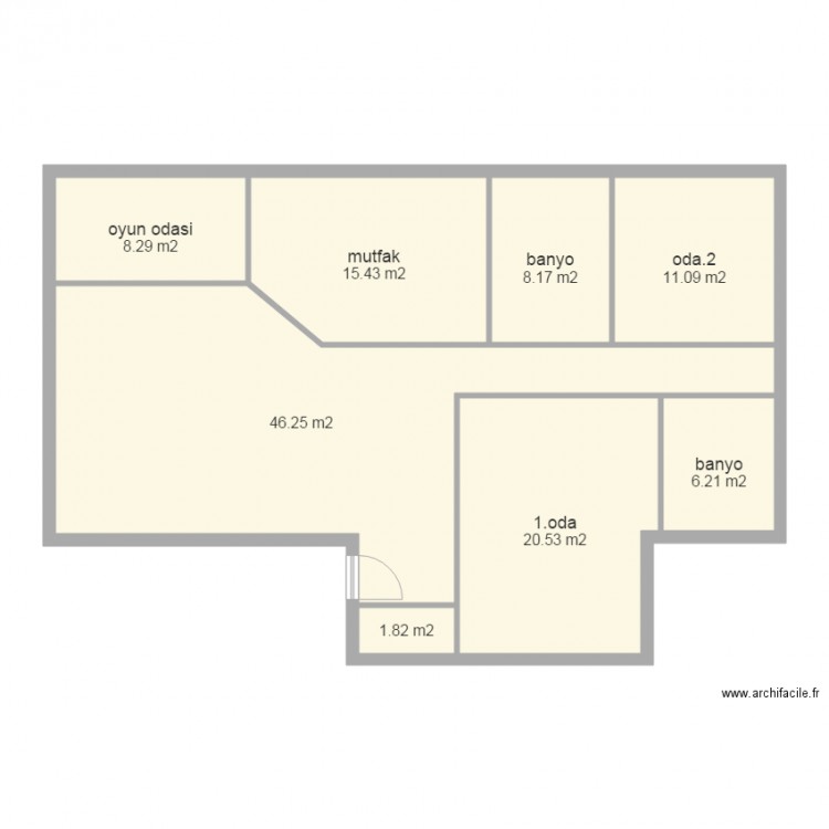yeni deneme. Plan de 0 pièce et 0 m2