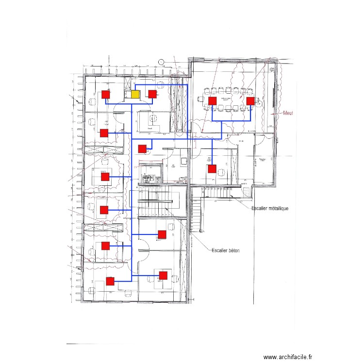 CALLAC RESEAUX VRV R+1 . Plan de 0 pièce et 0 m2