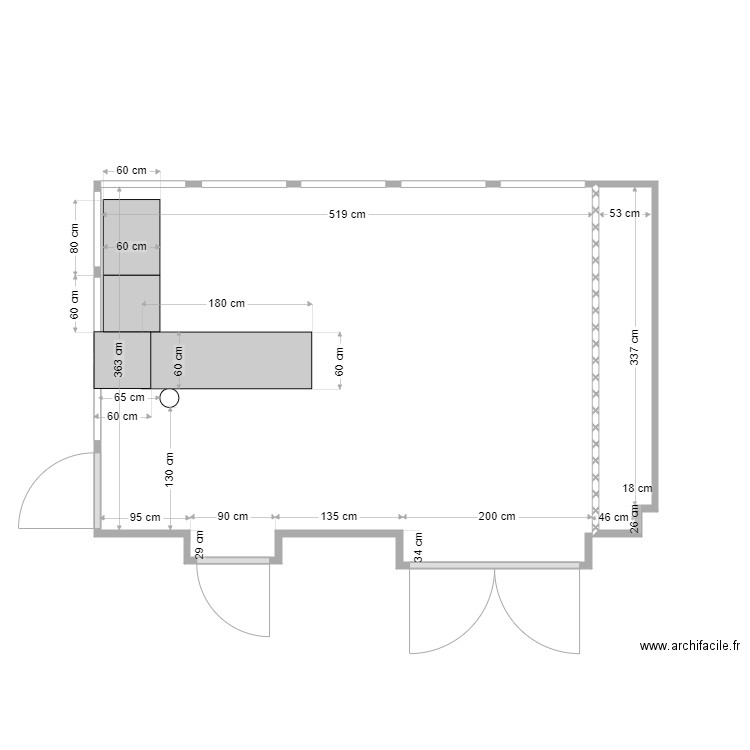 plan veranda. Plan de 0 pièce et 0 m2