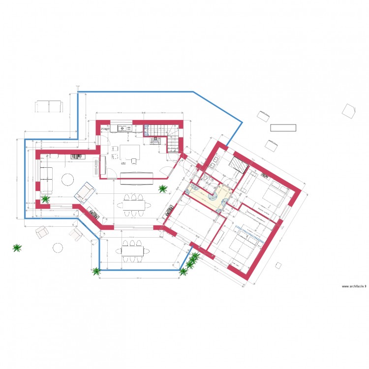 Villa réalisation projet15. Plan de 0 pièce et 0 m2