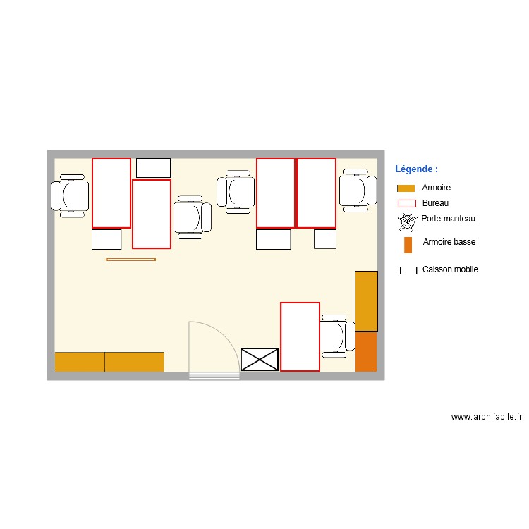 Bureau 1 SI AVANT. Plan de 0 pièce et 0 m2