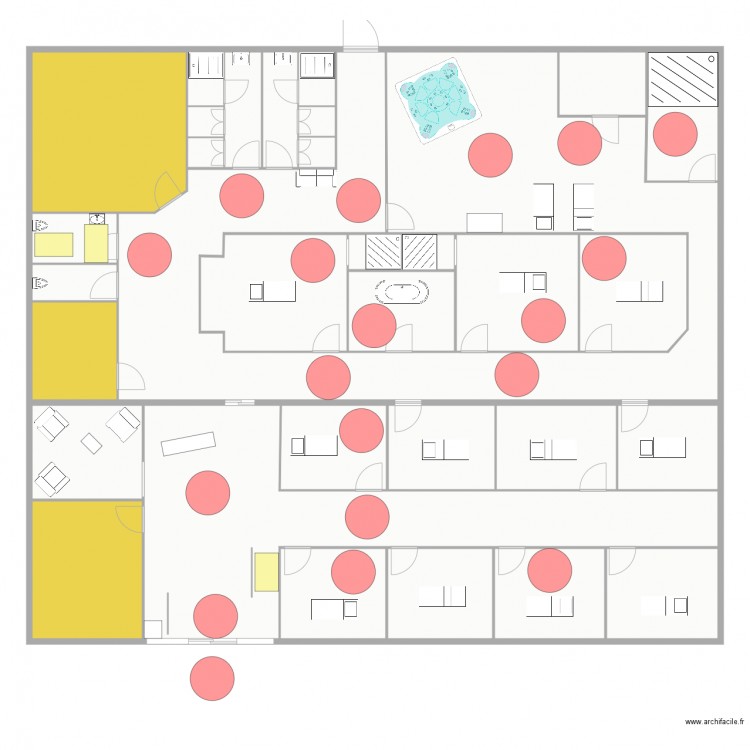 SPA NEVERS circulations. Plan de 0 pièce et 0 m2