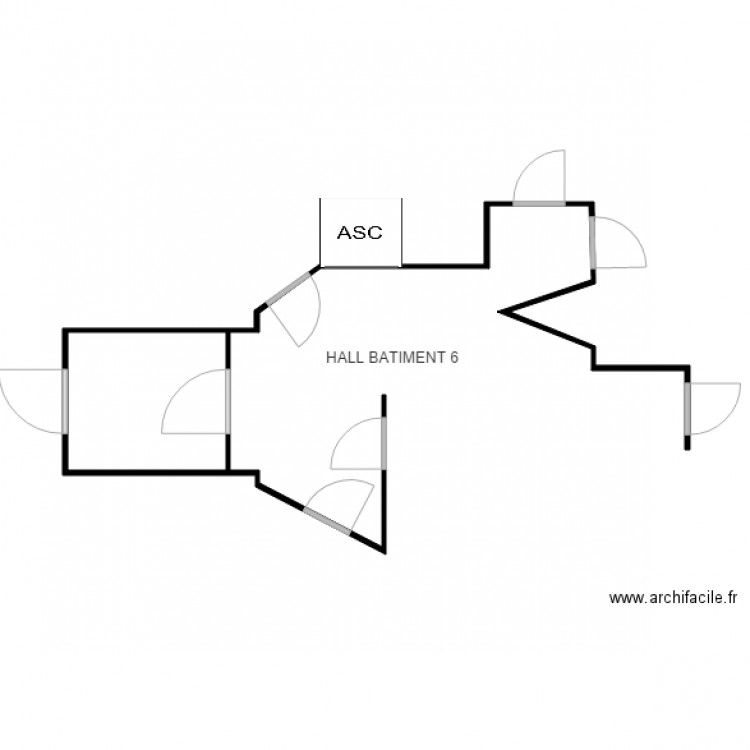 HALL BATIMENT 6 CHEVILLY. Plan de 0 pièce et 0 m2