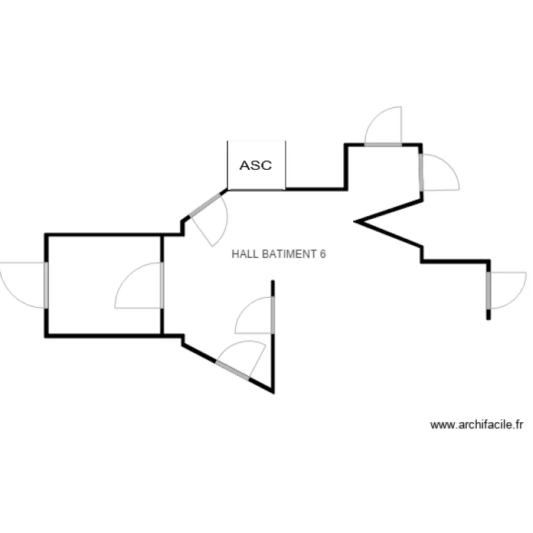 HALL BATIMENT 6 CHEVILLY. Plan de 