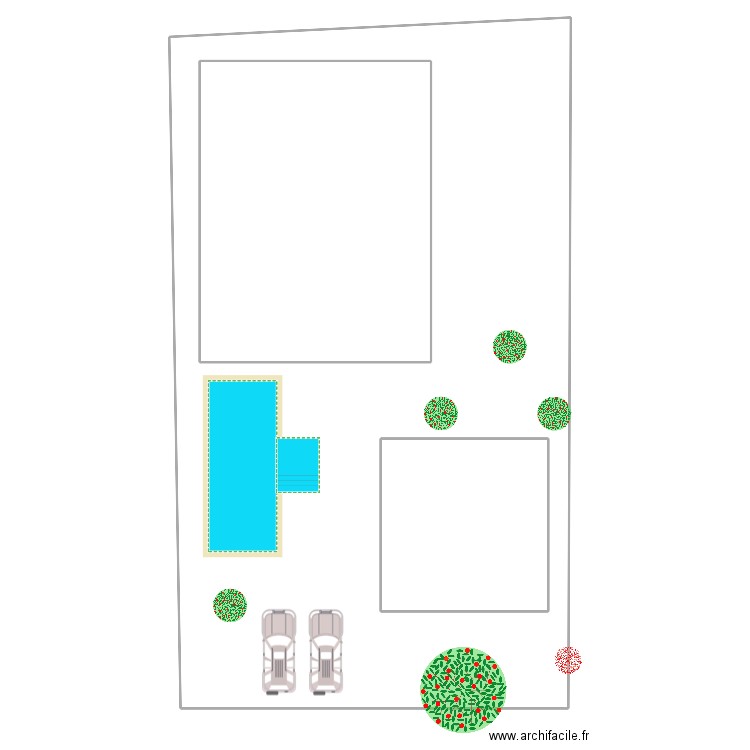 LOTE F - Ben Pool in front. Plan de 3 pièces et 1258 m2