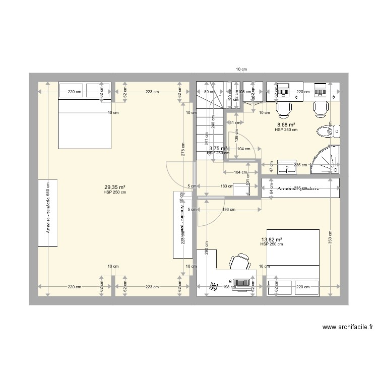 sains grenier. Plan de 0 pièce et 0 m2