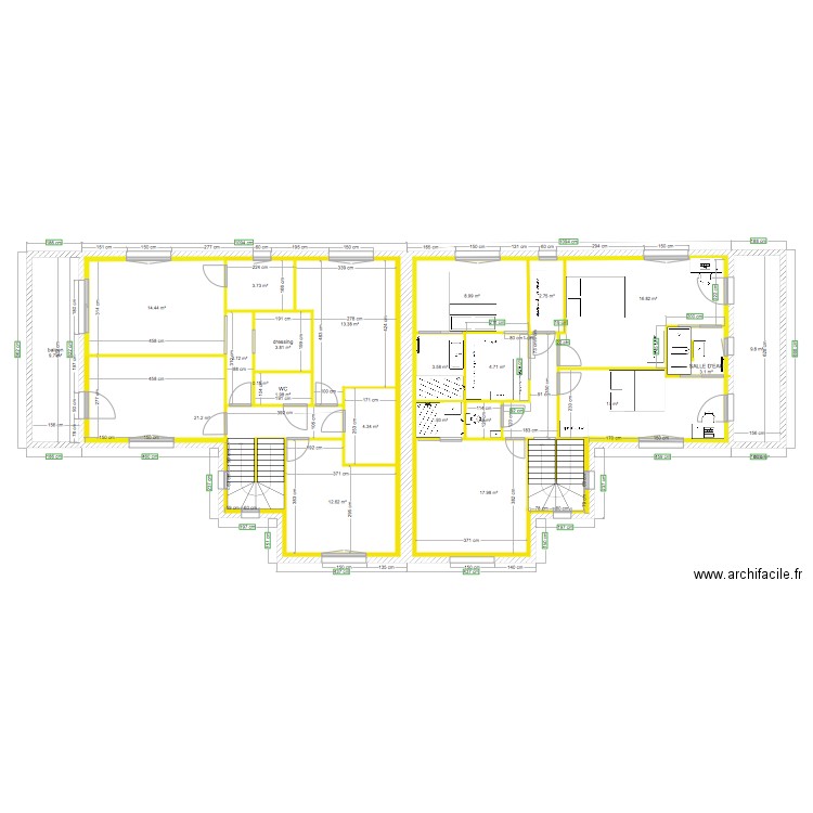 SAINT JULIEN étage . Plan de 0 pièce et 0 m2