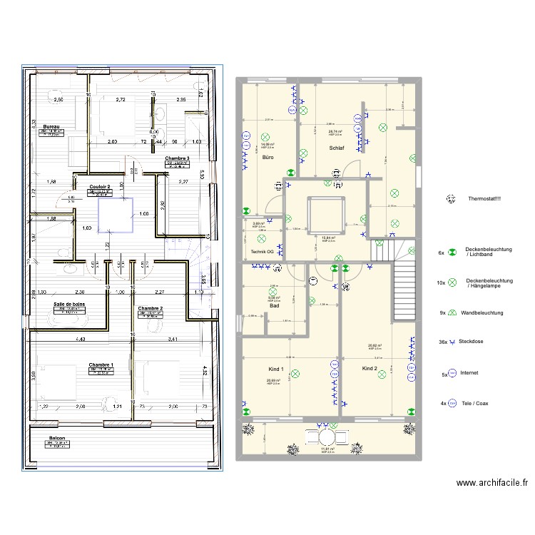 MattSpicheren Final OG - Strom. Plan de 9 pièces et 130 m2