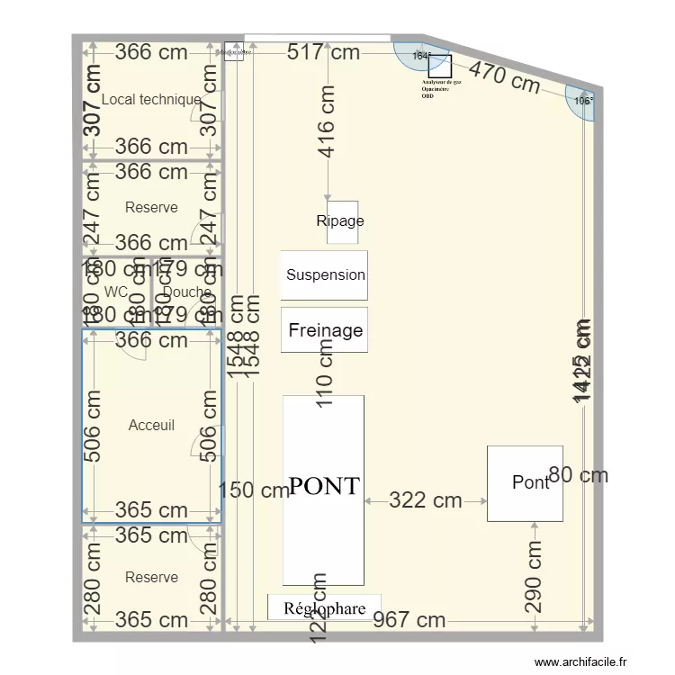 Beaumes les dames. Plan de 