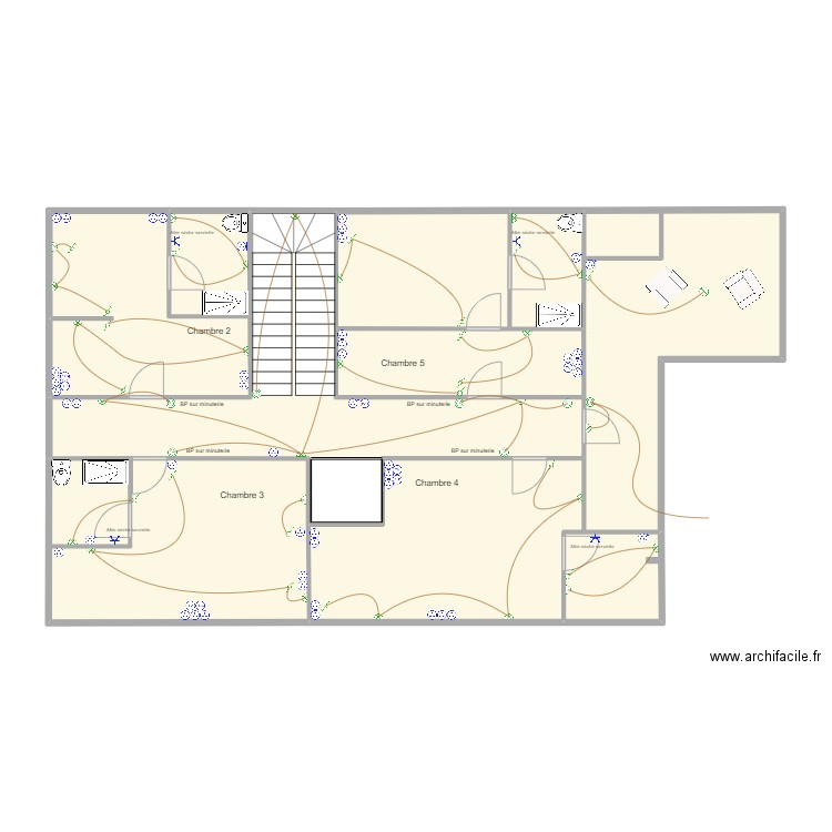 CUMA R+1 DÉFINITIF . Plan de 10 pièces et 108 m2