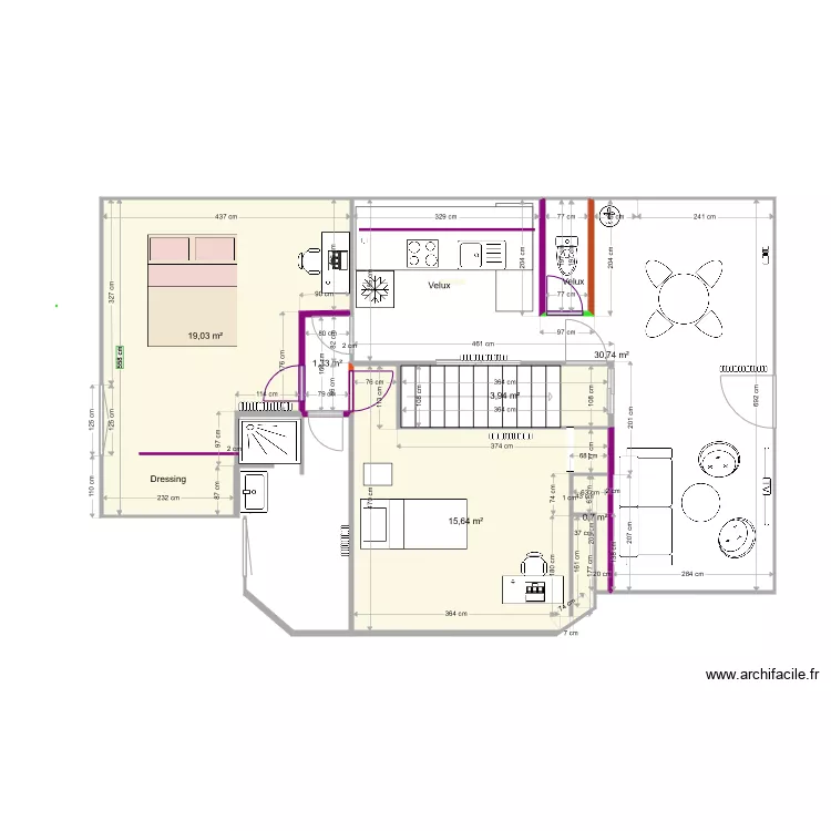 Theys appart alt AB. Plan de 