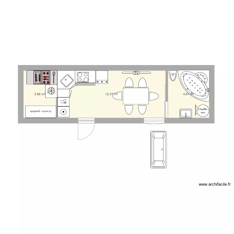 camion. Plan de 0 pièce et 0 m2