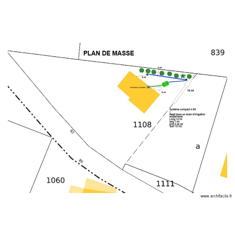 Ribot. Plan de 0 pièce et 0 m2