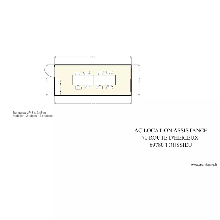 AXIS CHANTIER SERENA. Plan de 