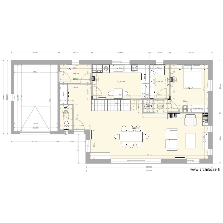 PlanToulouse3. Plan de 11 pièces et 81 m2