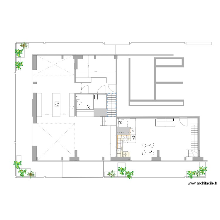 keuken klein 2. Plan de 3 pièces et 11 m2