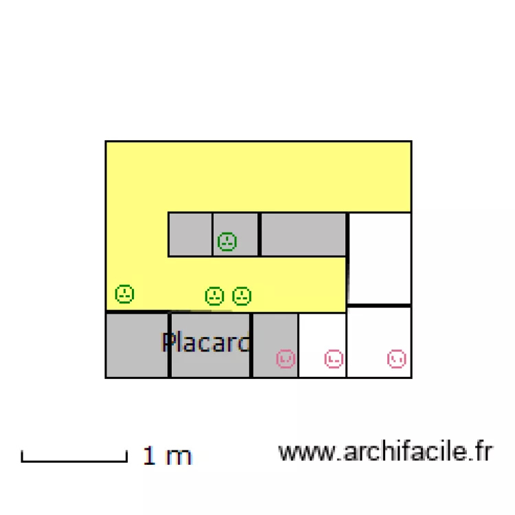 Mur cuisine coté salle de bain. Plan de Mur cuisine coté salle de bain. Plan de