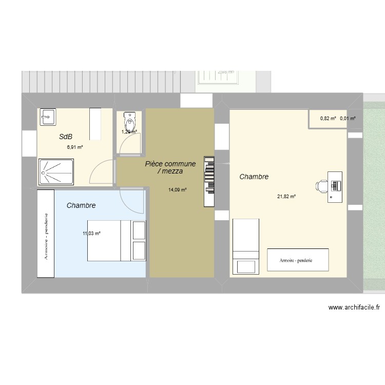 plan à l état. Plan de 0 pièce et 0 m2