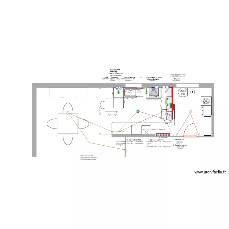 Le Goffic Cuisine. Plan de 