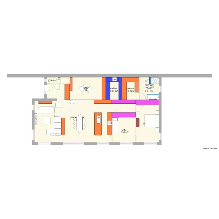 longere totale lundi. Plan de 